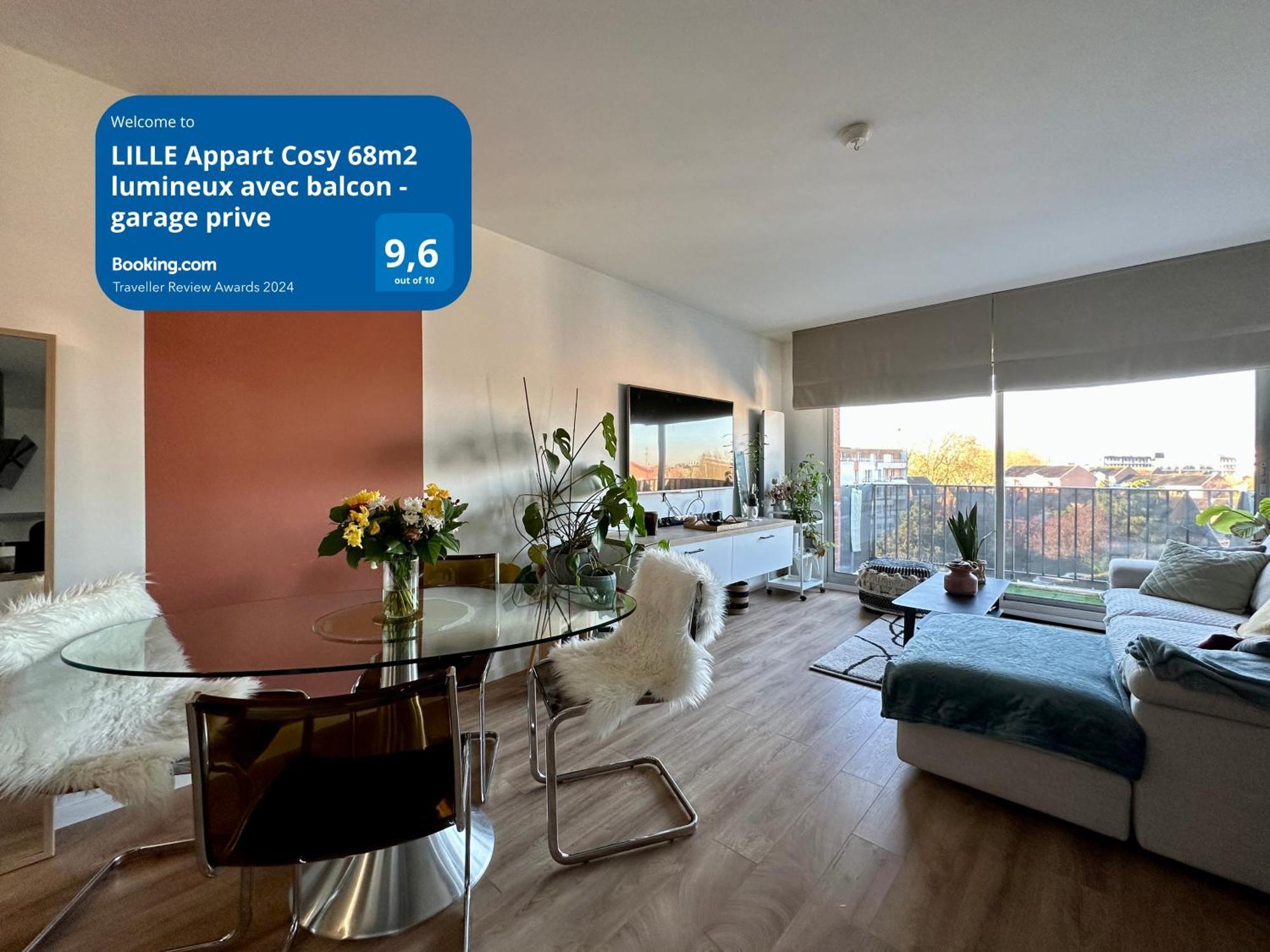 Lille Appart Cosy 68M2 Lumineux Avec Balcon - Garage Prive Exteriér fotografie